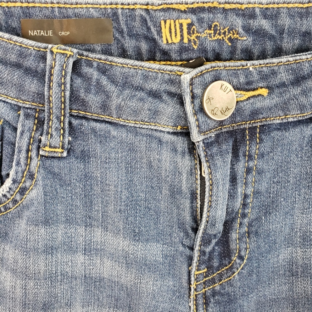 Kut From The Kloth Distressed Natalie Crop Jeans - Picture 3 of 7